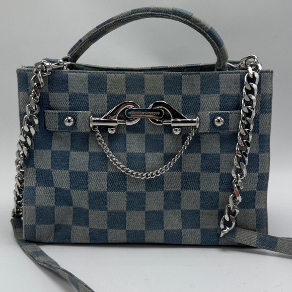 Rebecca Minkoff
Lou Small Checkered Denim Satchel - Picture 2 of 5